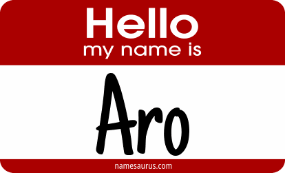 Hello my name is Aro png download