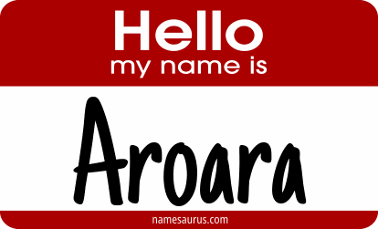 Hello my name is Aroara png download