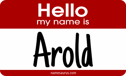 Hello my name is Arold png download
