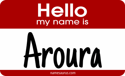 Hello my name is Aroura png download