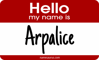 Hello my name is Arpalice png download