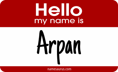 Hello my name is Arpan png download