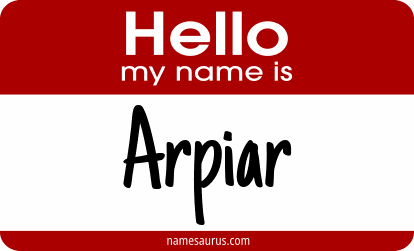 Hello my name is Arpiar png download