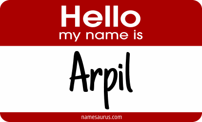 Hello my name is Arpil png download