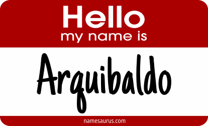 Hello my name is Arquibaldo png download