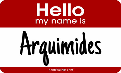 Hello my name is Arquimides png download