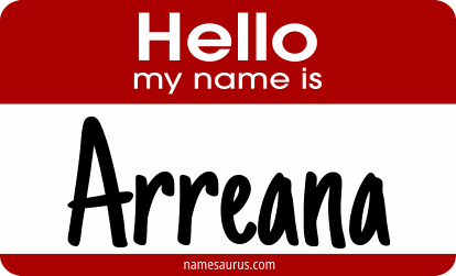 Hello my name is Arreana png download