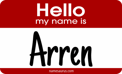 Hello my name is Arren png download