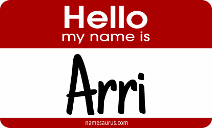 Hello my name is Arri png download