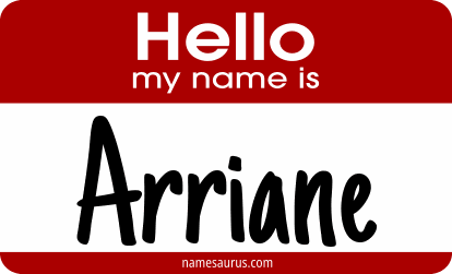 Hello my name is Arriane png download