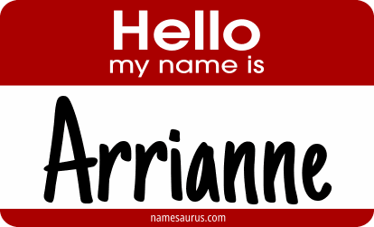 Hello my name is Arrianne png download