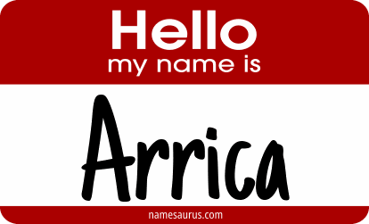 Hello my name is Arrica png download