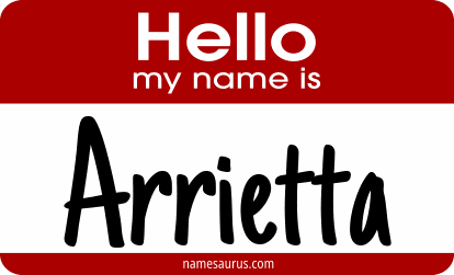 Hello my name is Arrietta png download