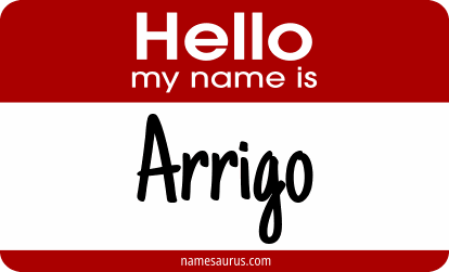 Hello my name is Arrigo png download