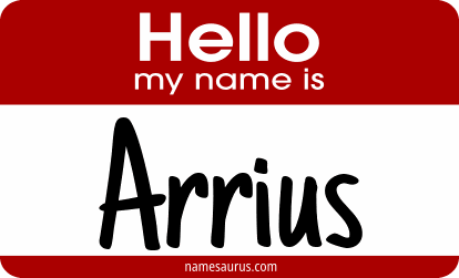 Hello my name is Arrius png download