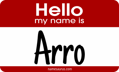 Hello my name is Arro png download