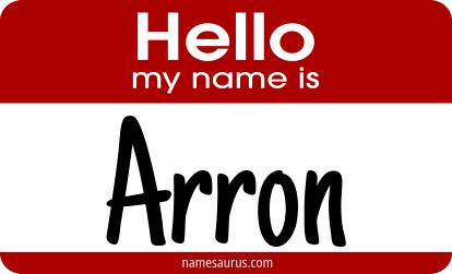 Hello my name is Arron png download