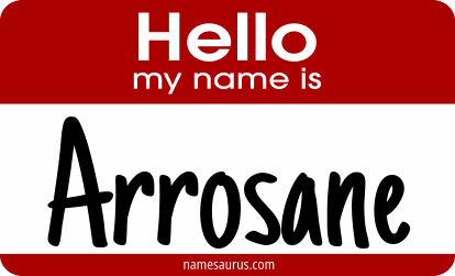 Hello my name is Arrosane png download