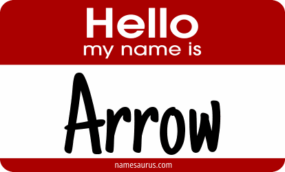 Hello my name is Arrow png download