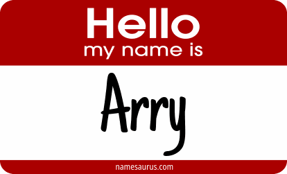 Hello my name is Arry png download