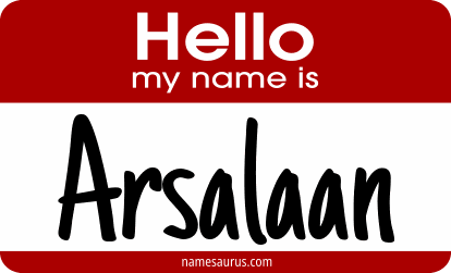 Hello my name is Arsalaan png download
