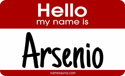 Hello my name is Arsenio png download