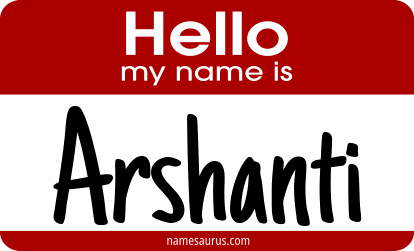 Hello my name is Arshanti png download