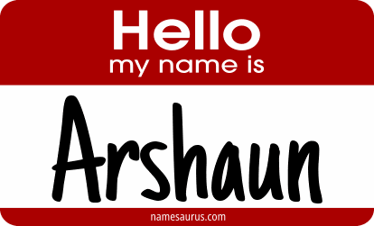 Hello my name is Arshaun png download
