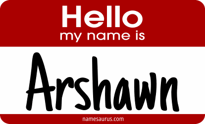 Hello my name is Arshawn png download