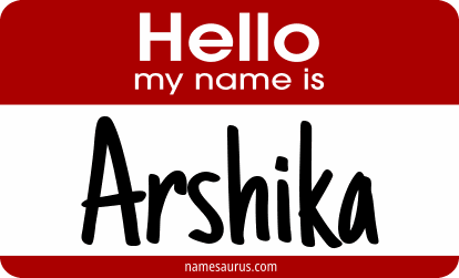Hello my name is Arshika png download