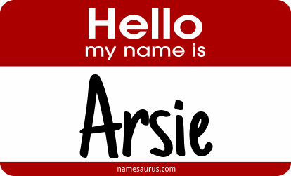 Hello my name is Arsie png download