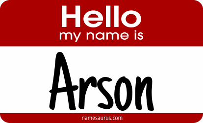 Hello my name is Arson png download