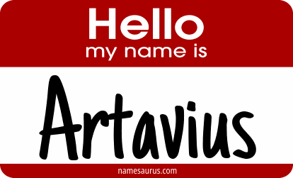 Hello my name is Artavius png download