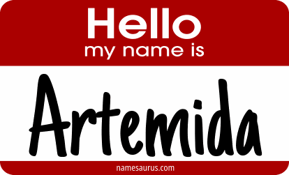 Hello my name is Artemida png download