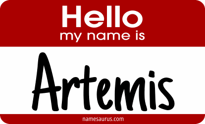 Hello my name is Artemis png download