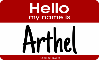 Hello my name is Arthel png download
