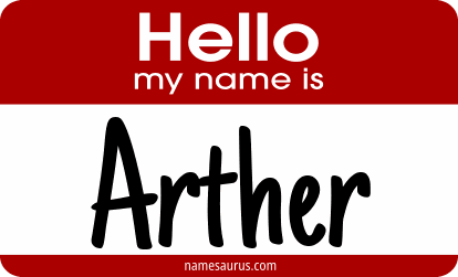 Hello my name is Arther png download