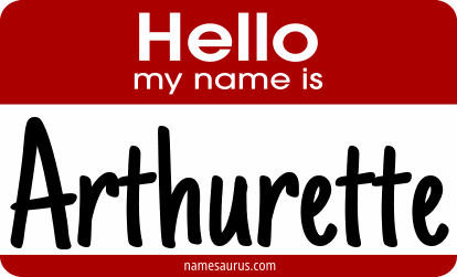 Hello my name is Arthurette png download