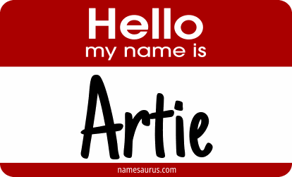 Hello my name is Artie png download