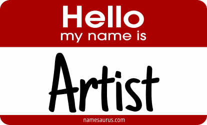 Hello my name is Artist png download
