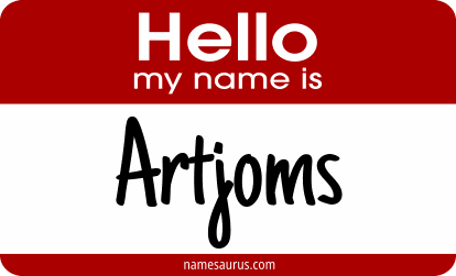 Hello my name is Artjoms png download