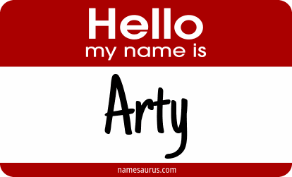 Hello my name is Arty png download
