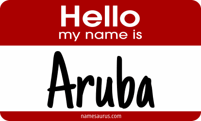 Hello my name is Aruba png download
