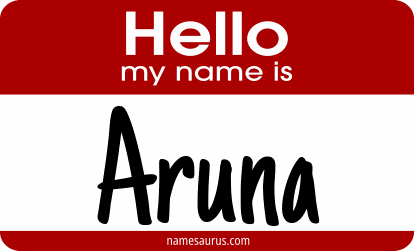 Hello my name is Aruna png download