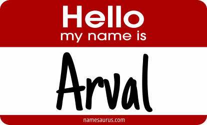 Hello my name is Arval png download