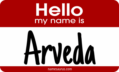 Hello my name is Arveda png download