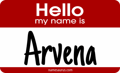 Hello my name is Arvena png download