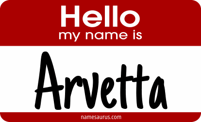 Hello my name is Arvetta png download