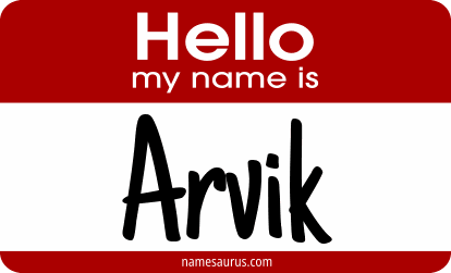 Hello my name is Arvik png download