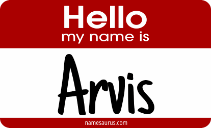 Hello my name is Arvis png download